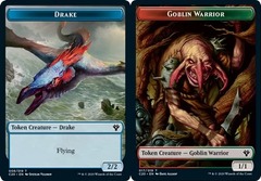 Drake Token // Goblin Warrior Token (Commander 2020)